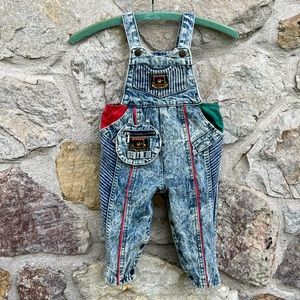 Goldenwood 
Vintage 90s acid wash denim overalls